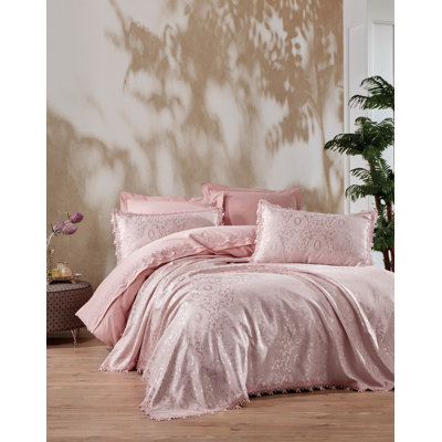 Miral Cotton Solid Colour Duvet Cover with Pillowcases