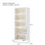 Vitrine de 76,75 po en fer avec portes en verre-2009839768