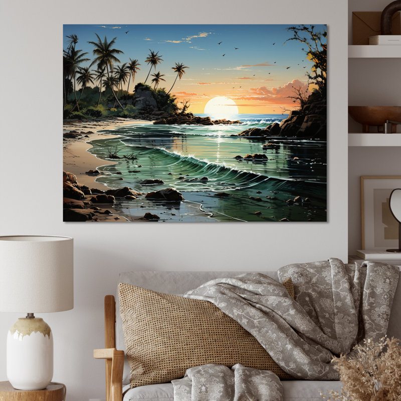 Dominicain au clair de lune II - reproduction sur toile, H 24 po x l 32 po x P 1 po, Toile tendue