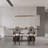 39" LED Dimmable Kitchen Pendant Lights Linear Chandelier, Wood Dining Room Chandelier