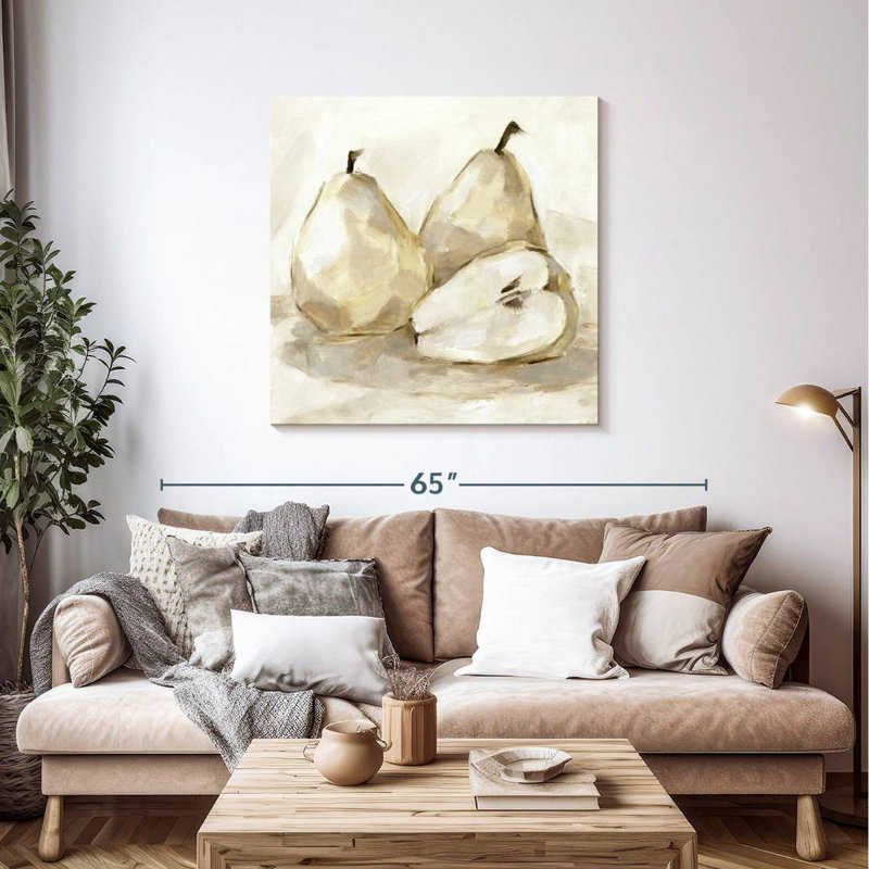 Yarlin White Pear Study I, 39" H x 39" W