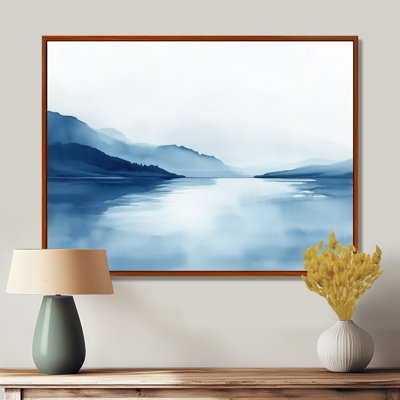 Cool Blue Shoreline I - paysage bleu, art sur toile