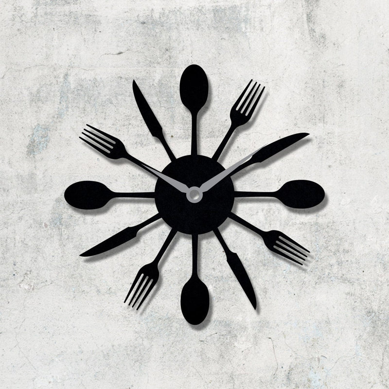 Anauri Metal Wall Clock, 30cm H x 30cm W x 2cm D