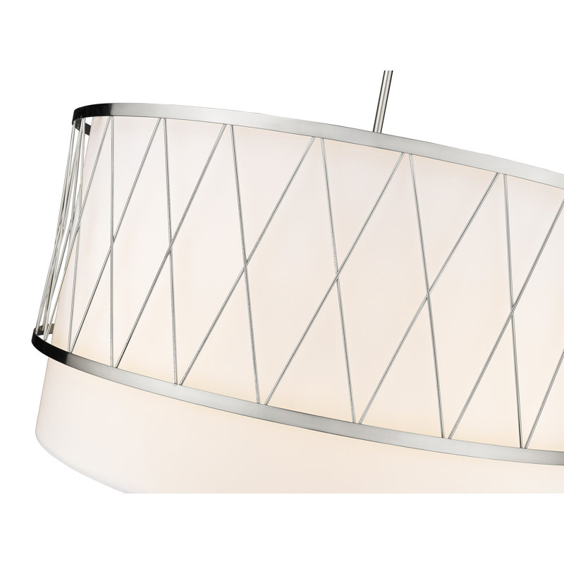 5 - Light Single Pendant, Brushed Nickel