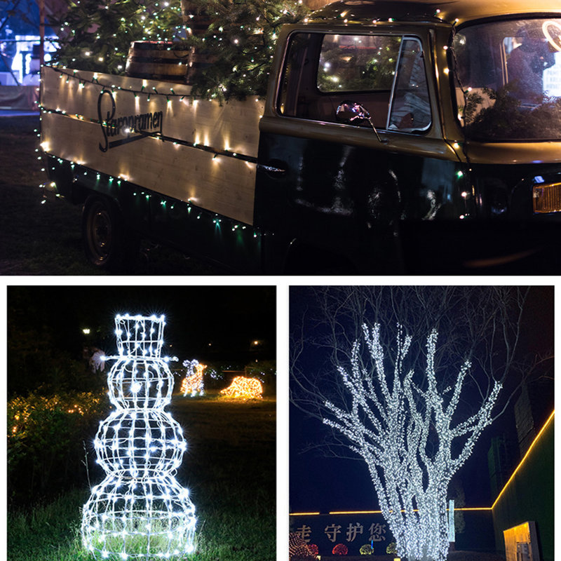 Guirlande de Noël 32,8 pi, Blanc