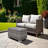 Slatted Side Table With Aluminum Top – Fully Assembled