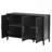 Featured Three-door Storage Cabinet with Metal Handles, Ideal for Corridors, Entrances, Living Rooms, and Study Rooms-1237192471