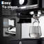 Machine à espresso 20 bars avec moulin - Cafetière professionnelle en acier inoxydable avec réservoir amovible de 1,5 L et buse à vapeur (peinture en aérosol noire)-123303708