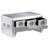 Aluminum Frame Single Coffee Table with Storage