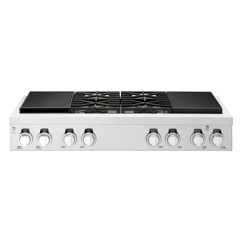 48-Inch Dual-Fuel Pro Rangetop With Sous Vide And Induction