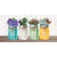 Tapis d'extérieur antidérapant Mason Jar Succulents