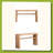 Rustic Solid Wood Console Table With Storage Shelf