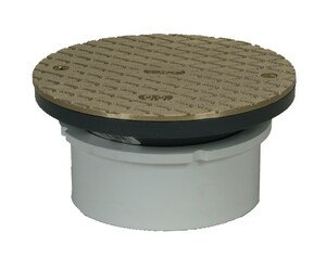 6" Brass Cover with 4" ABS Adjustable Cleanout