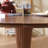 Walnut Round Solid Wood Dining table-1706138940