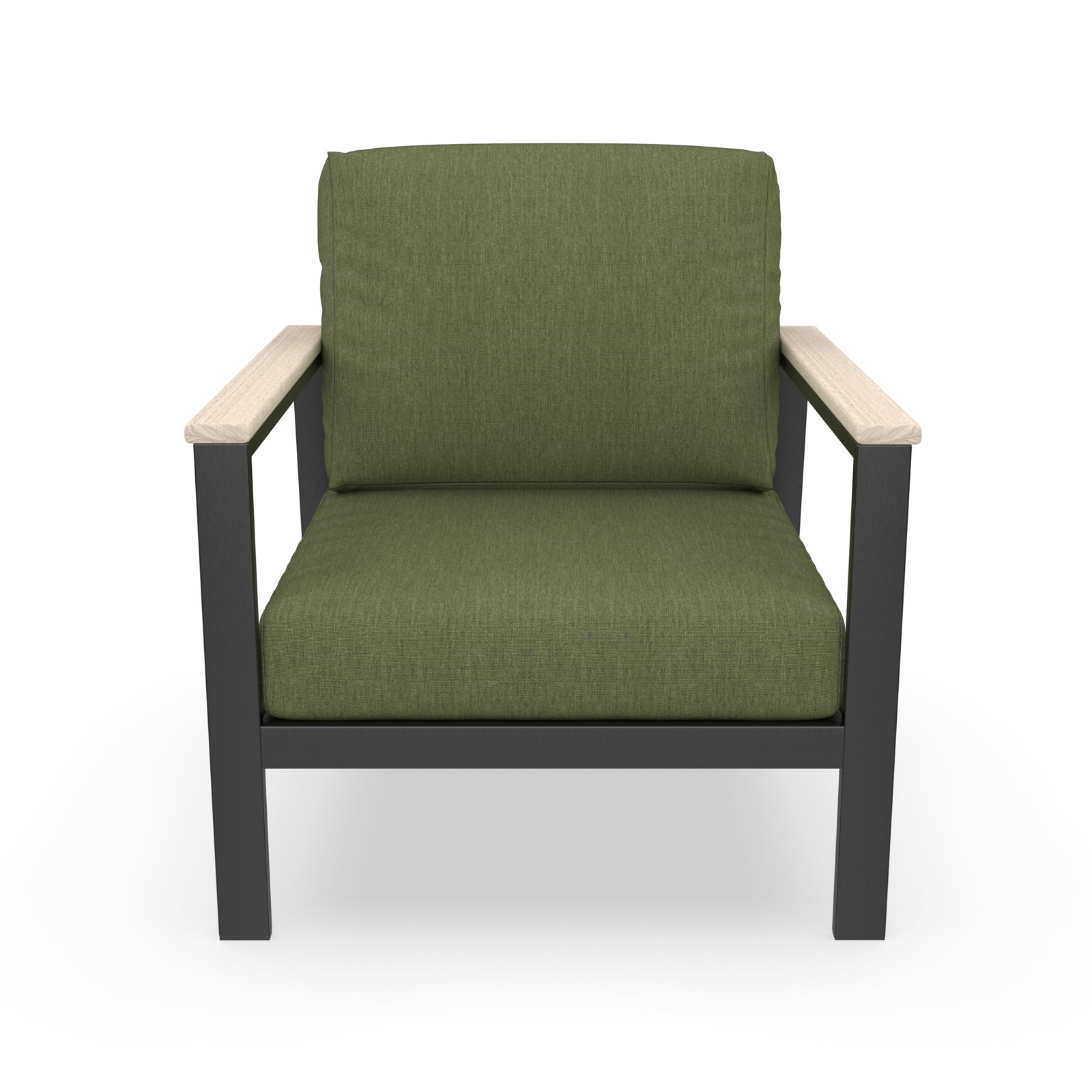 Townsend Sunbrella® Patio Lounge Chair, White, Sunbrella Canvas Fern, Yes