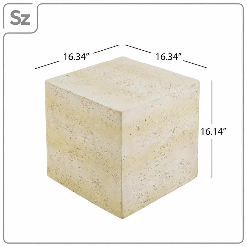 Table d'appoint Faux Travertine