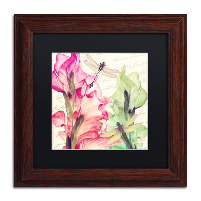 Jadaya «Dragonfly Morning II», impression encadrée