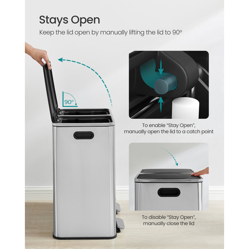 Bin Store, Silver/Black