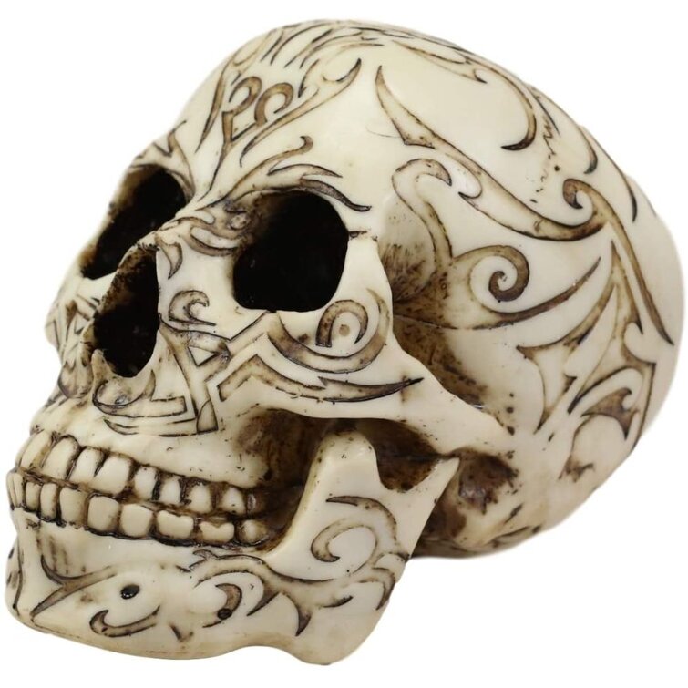 Colorado Celtic Triskelion Spiral Knotwork Dragon Tattoo Warrior Skull  Figurine