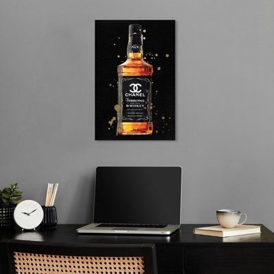 «Fashion Whiskey Noir Canvas Mancave Drinks Art Prints» par Notoriart
