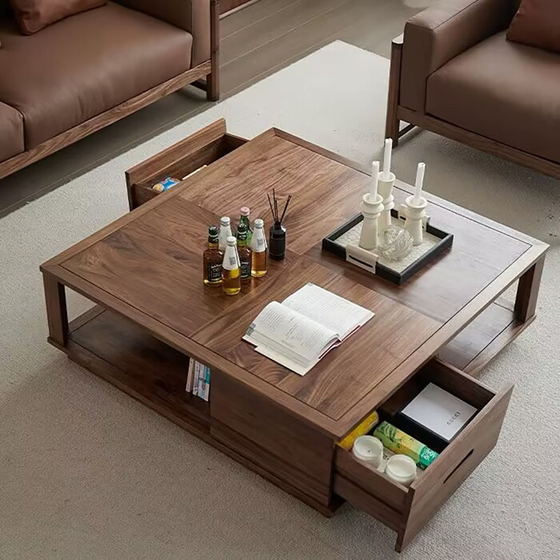 Table basse de salon moderne, H 15,7 po x L 39,4 po x l 39,4 po