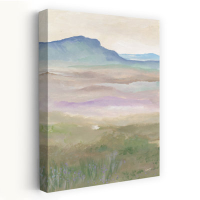Highland Bloom L Impression d'art mural abstraite et contemporaine représentant un paysage naturel