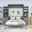 Lit escamotable avec tablettes de rangement et tiroirs Murphy-130022610-130022612