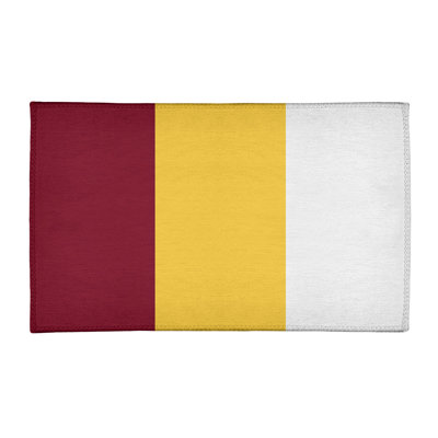 Tapis de zone rouge/jaune
