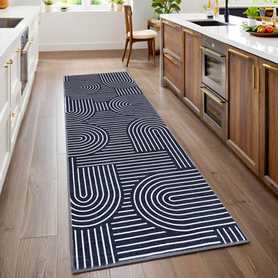 Tapis lavable à la machine Modern Rainbow