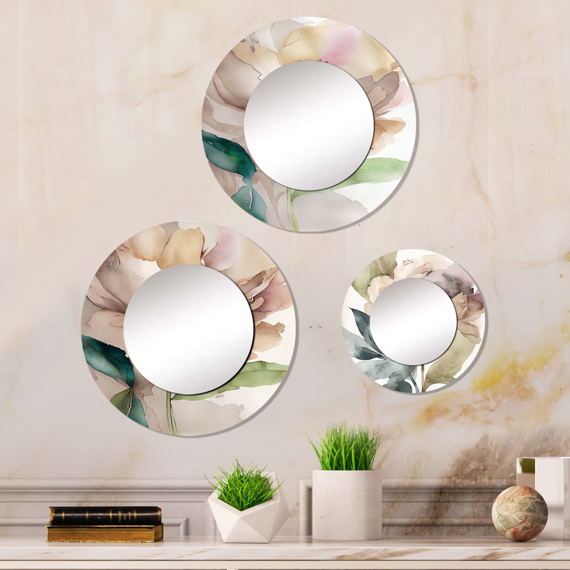 Latitude Run® Levit Aluminum Round Wall Mirror | Wayfair