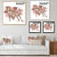 18_Léopard avec fleurs tropicales roses - reproduction d'art sur toile traditionnelle-66813951-66813954