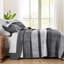 Ensemble de courtepointe à rayures 3 pièces Boho, couvre-lit léger avec 2 taies d'oreiller-124565404-124565405