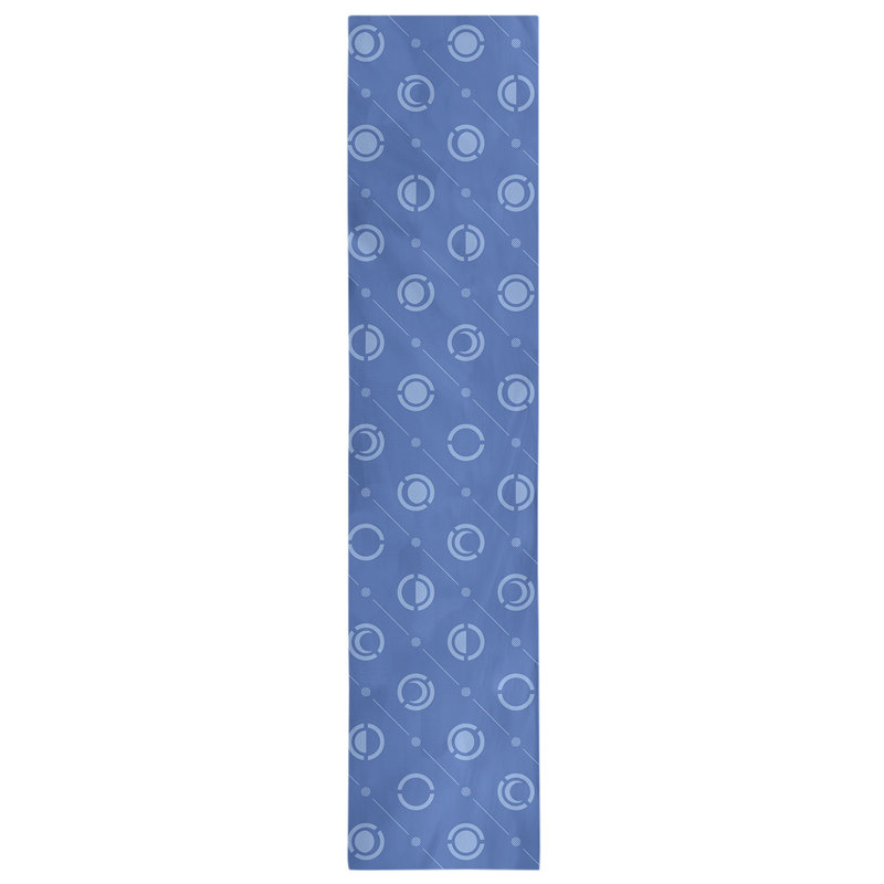 Classic Moon Phases Table Runner, 16" x 72", Sky Blue