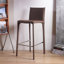 Chaise d'appoint à dossier brun uni (ensemble de 2)-291705057
