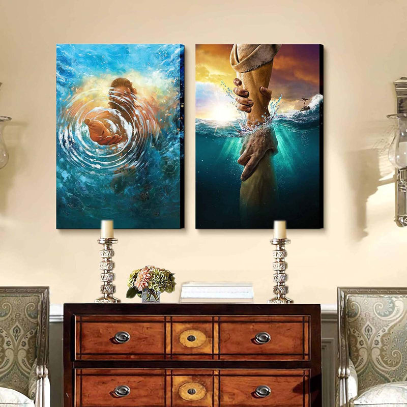 2 Piece Wrapped Canvas Print, 40 cm H x 30 cm W