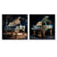Baroque Piano Brilliance - Ensemble de 2 collages carrés-9207846-9207847