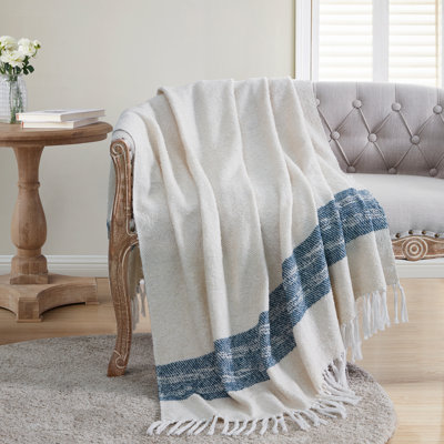 Tanya Twill Stripe Throw, 50" x 60"