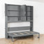 Armoire-lit simple escamotable avec lampes et prises de courant-881808027
