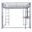 Lit mezzanine double en métal avec 2 tablettes et un bureau-1520512356