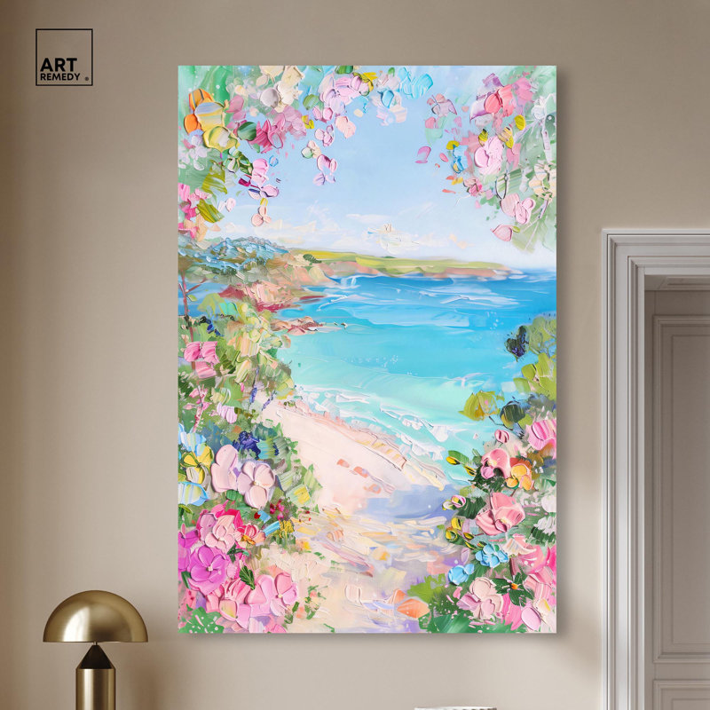 Toile Hillside Harbor View II par Art Remedy, H 36 po x l 24 po, Toile tendue, Toile tendue