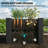 Durable Outdoor Patio Planter Box, Raised Garden Bed For Easy Planting And Space Optimization-1650829861-1650829857