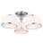 Aiana 24" in Chrome Flush Mount Light for Living Room, Dining Room, or Entryway – 3-Light with E26 Bulb Base