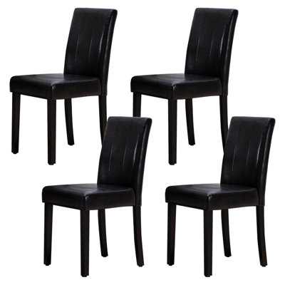 Chaise d'appoint élégante et facile à nettoyer en similicuir imperméable  