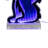 Kurt Adler Grateful Dead Dancing Blue Bear Outdoor Infinity Light, 26in