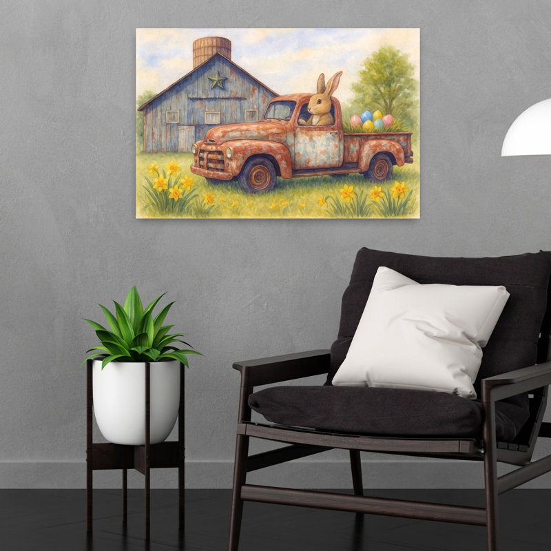 Bringing Pâques Joy, rustique, fantaisiste, jonquille, paysage, H 16 po x l 24 po