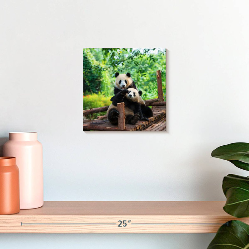 Brampt Panda Twins, 10" H x 10" W