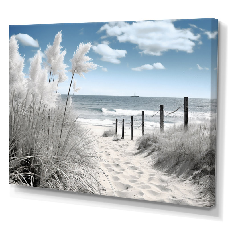 Beach Seascape Dreams Path II - Print, Wrapped Canvas, 34" H x 44" W x 1.5" D