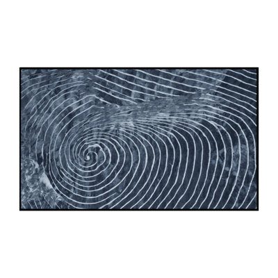 Tapis gris lavable à la machine