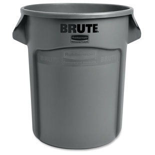 Brute Plastic Open Outdoor Trash & Recycling Bin - 20 Gallons