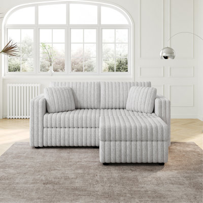 75,6 po. Modulaire 2 personnes avec élévateur hydraulique. Très confortable et élégant. S'agence au repose-pieds de 30,7 po. Idéal pour la chambre à coucher et le salon. Canapé gris clair
